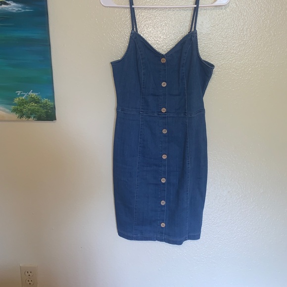 Jean button down dress - Picture 1 of 2